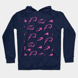 Pink fashionable pattern Hoodie